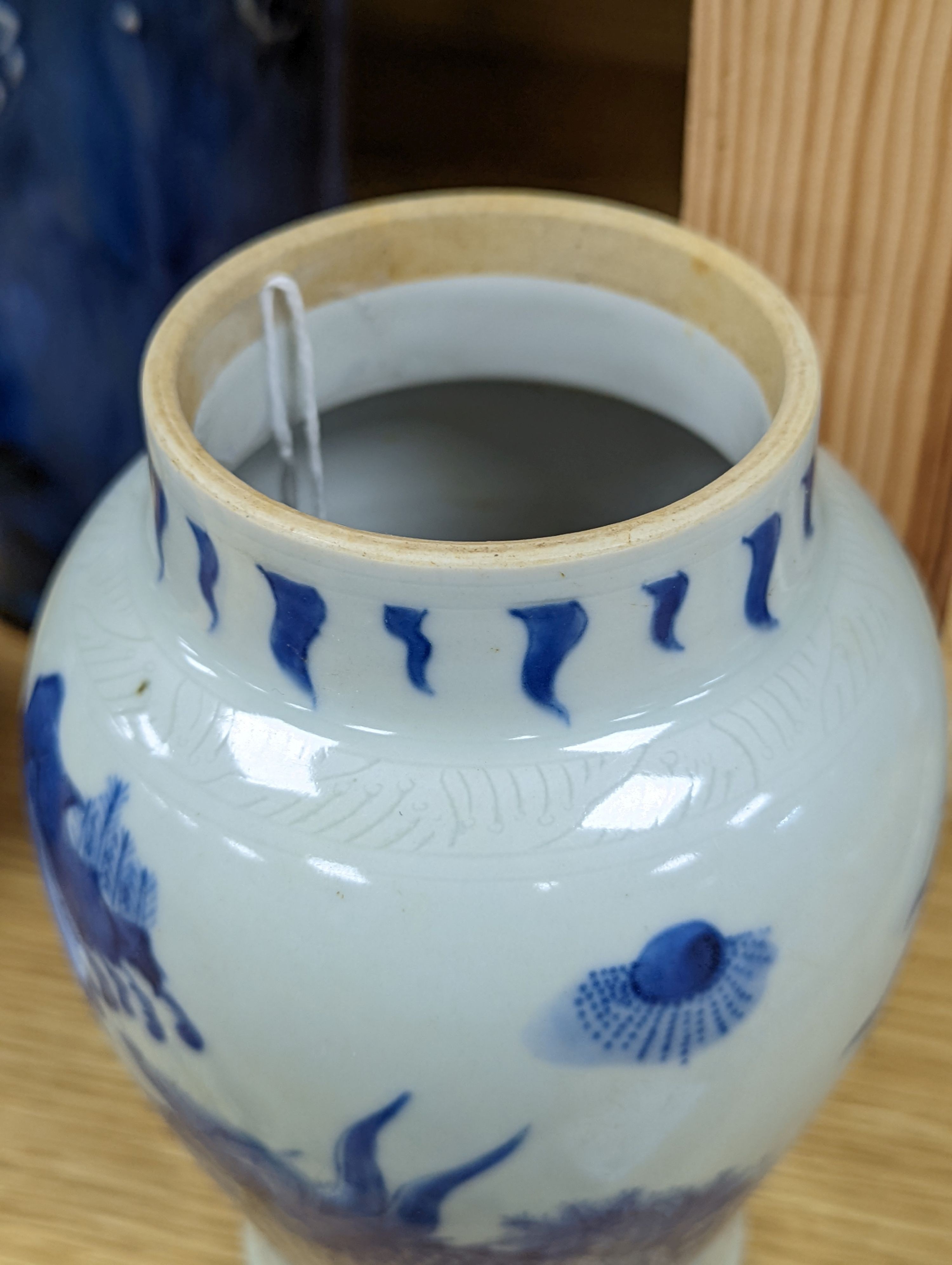 A group of Japanese porcelain tea wares and a rice bowl and cover